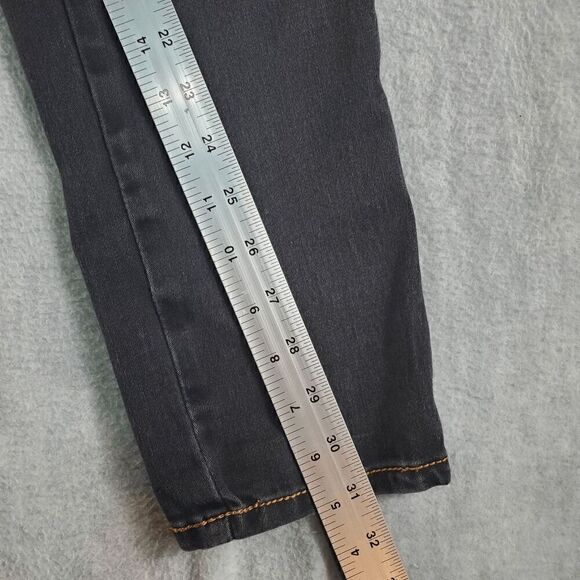 Blue Faith Jeans Womens 6 Black Skinny Straight Leg Denim - Picture 3 of 9